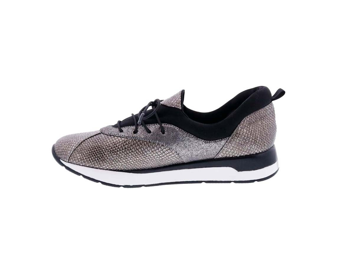 BELLINI ACTION WOMEN SNEAKER IN PEWTER CRACKED - TLW Shoes