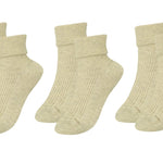 tittimitti® 100% Organic Combed Cotton Luxury Women's Socks 3 - Pack. Made in Italy. - TLW Shoes