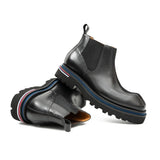 Handmade black calfskin Chelsea boots - TLW Shoes