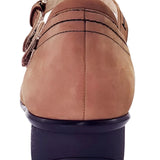 Revere Narita Women's Mary Jane Shoes In Toffee Nubuck