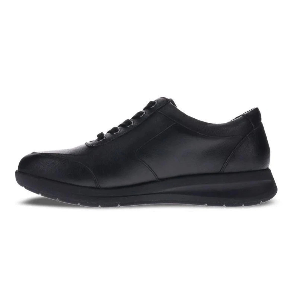 Revere Boston Women's Adjustable Lace - up Sneaker In Black - TLW Shoes