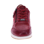 Revere Boston Women's Adjustable Lace - up Sneaker In Cherry - TLW Shoes