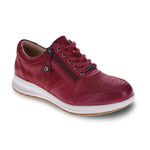 Revere Boston Women's Adjustable Lace - up Sneaker In Cherry - TLW Shoes