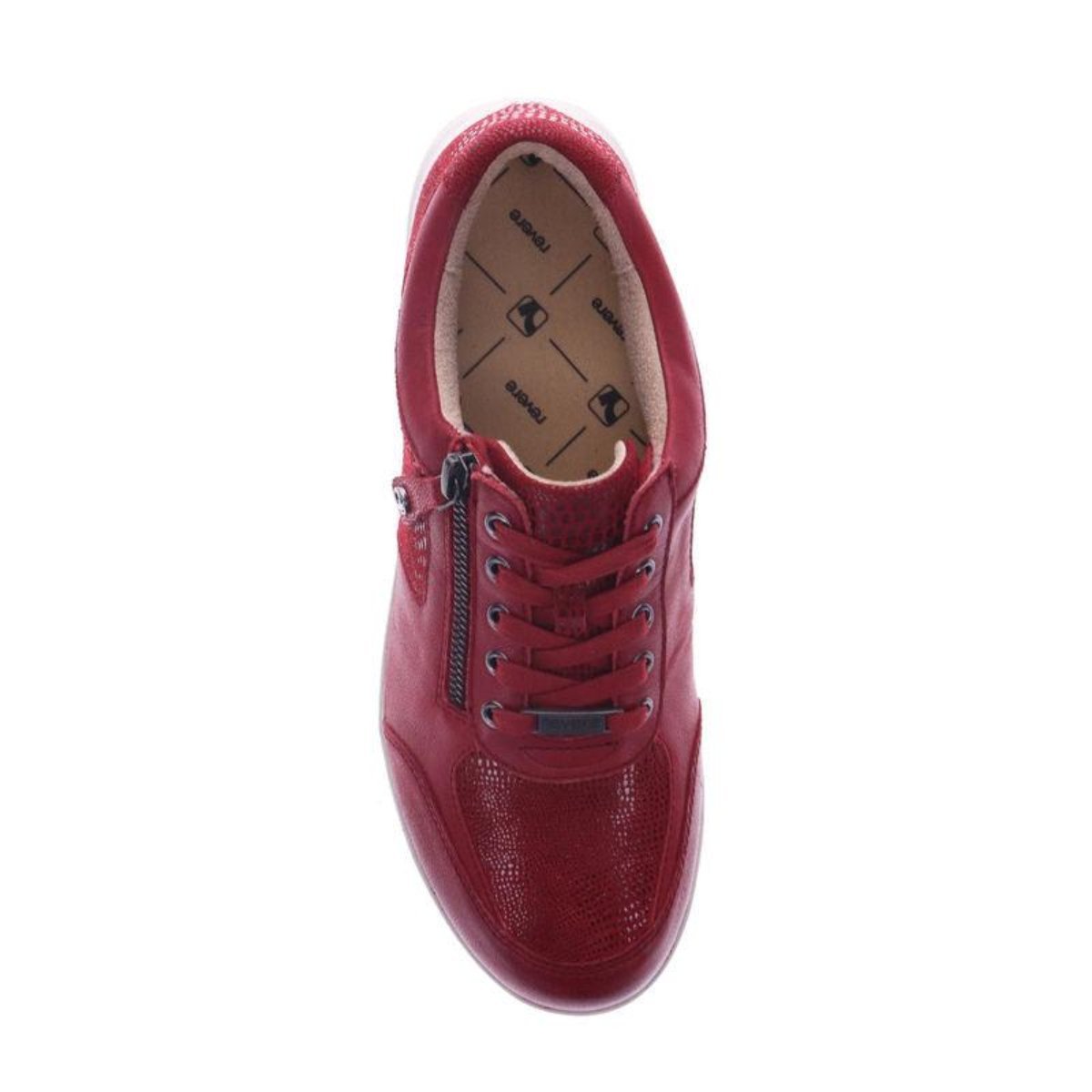 Revere Boston Women's Adjustable Lace - up Sneaker In Cherry - TLW Shoes