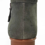 Revere Damascus Women's Zip Arch Support Bootie In Moss Suede - TLW Shoes