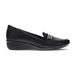 Revere Monte Carlo Women's Orthotic Wedge Shoes In Black - TLW Shoes