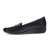 Revere Monte Carlo Women's Orthotic Wedge Shoes In Black - TLW Shoes