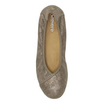 Revere Nairobi Women's Ballet Shoes In Champagne Angle - TLW Shoes