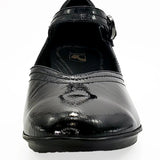 Revere Narita Women's Mary Jane Shoes In Black Patent - TLW Shoes