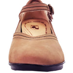 Revere Narita Women's Mary Jane Shoes In Toffee Nubuck - TLW Shoes