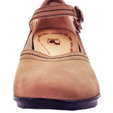 Revere Narita Women's Mary Jane Shoes In Toffee Nubuck - TLW Shoes