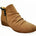 Revere Plymouth Women's Twin Zip Wedge Ankle Booties In Toffee Nubuck/Navy Lizard - TLW Shoes