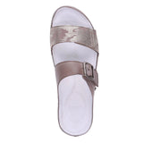 Revere Palma Women's Strap Slide Sandals In Taupe