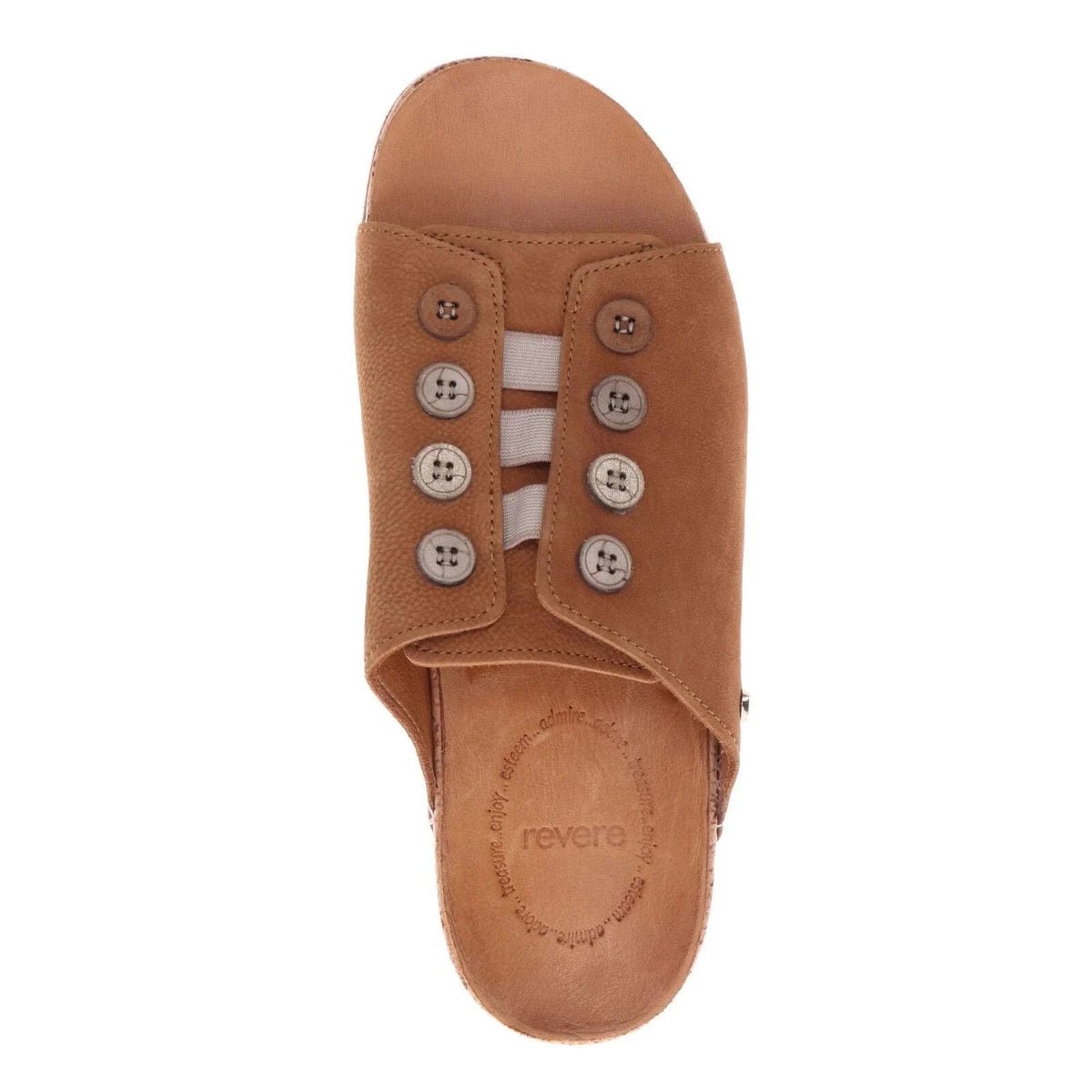 Revere Antalya Women's Slide Sandals In Caramel - TLW Shoes