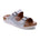 Revere Brighton Women's 2 Strap Slide Sandals In White - TLW Shoes