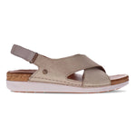 Revere Cottesloe Women's Back Strap Sandals In Gold Linen - TLW Shoes