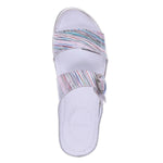 Revere Palma Women's Strap Slide Sandals In Summer Stripe - TLW Shoes