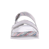 Revere Palma Women's Strap Slide Sandals In Summer Stripe - TLW Shoes