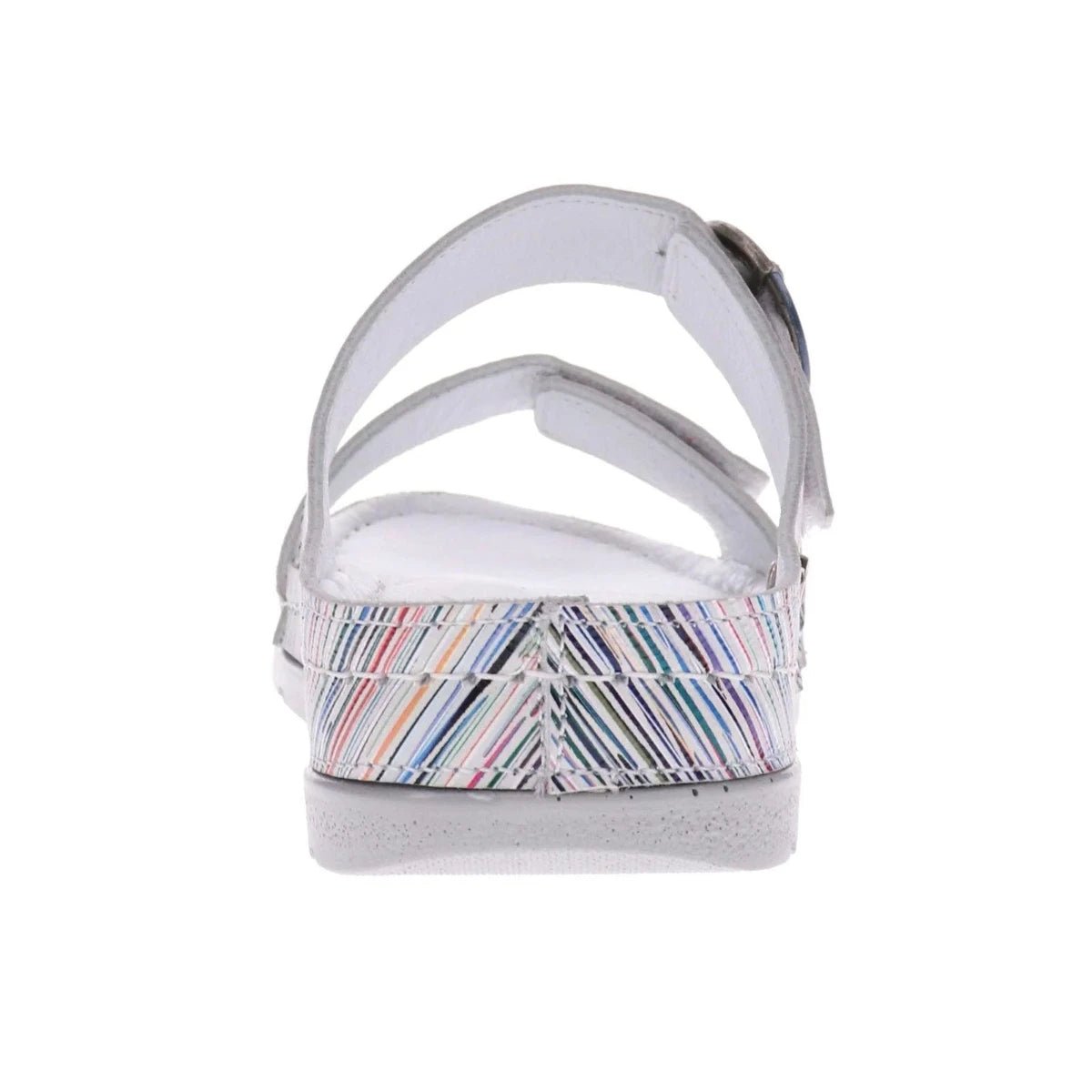 Revere Palma Women's Strap Slide Sandals In Summer Stripe - TLW Shoes