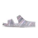 Revere Palma Women's Strap Slide Sandals In Summer Stripe - TLW Shoes