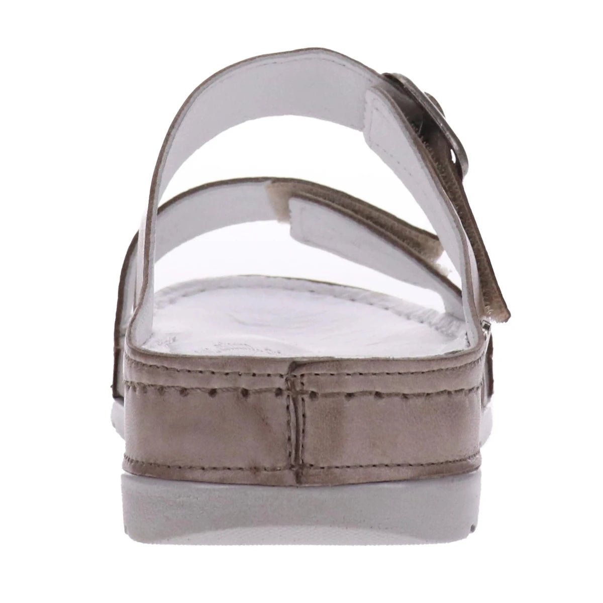 Revere Palma Women's Strap Slide Sandals In Taupe - TLW Shoes