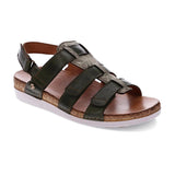 Revere Santorini Women's 4 Strap Gladiator Sandals In Green - TLW Shoes