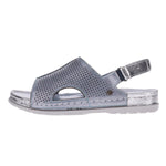 Revere Tivoli Women's Back Strap Sandals In Blue - TLW Shoes