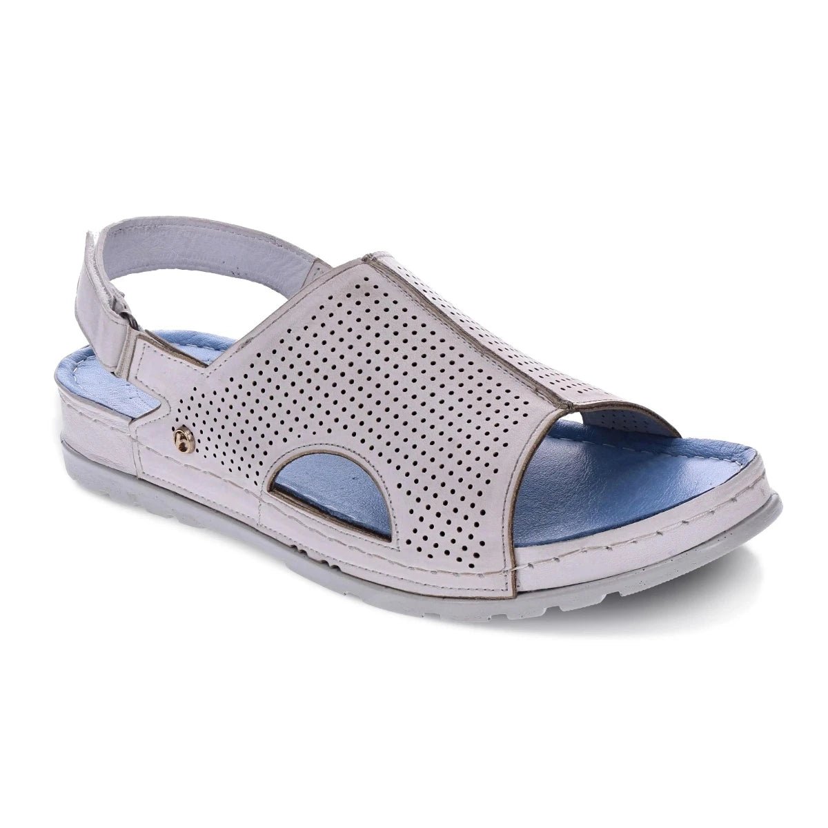 Revere Tivoli Women's Back Strap Sandals In White - TLW Shoes