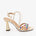 The Aurora Cream Leather Strappy Women Sandal - TLW Shoes