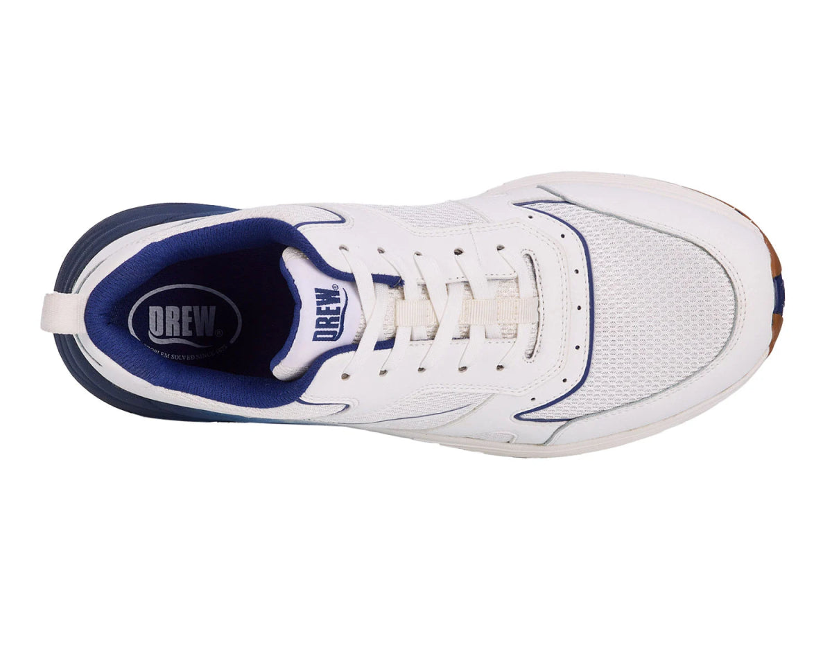 Drew Marvel Men's Athletic Shoe In White Mesh Combo - TLW Shoes