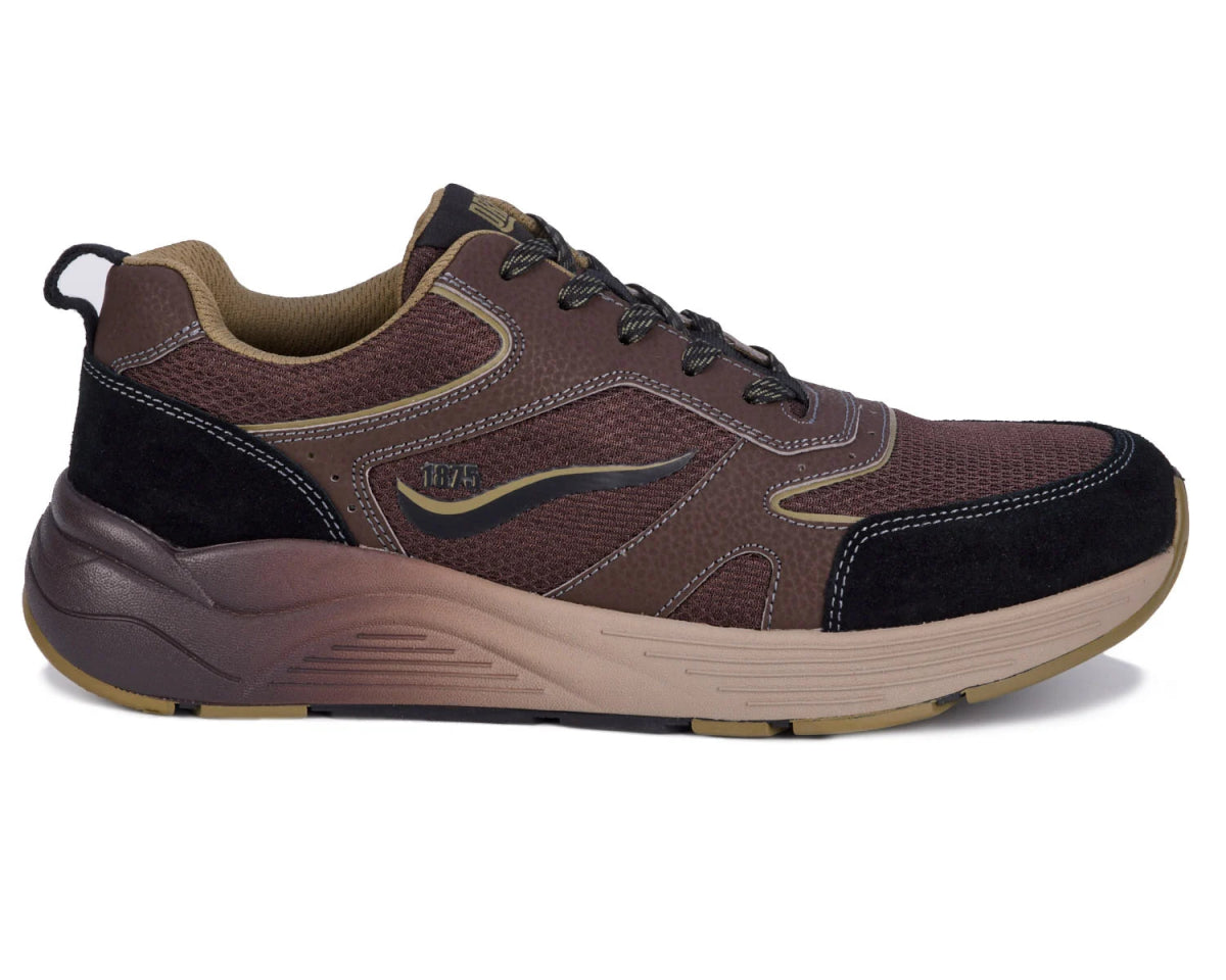 Drew Marvel Men's Athletic Shoe In Brown Mesh Combo - TLW Shoes