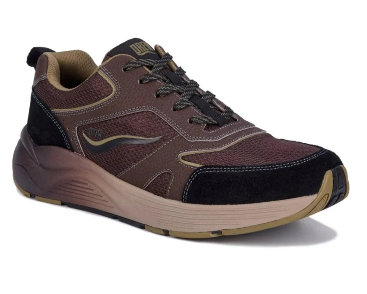 Drew Marvel Men's Athletic Shoe In Brown Mesh Combo - TLW Shoes