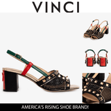 The Linea Black Leather Women Slingback Sandal - TLW Shoes