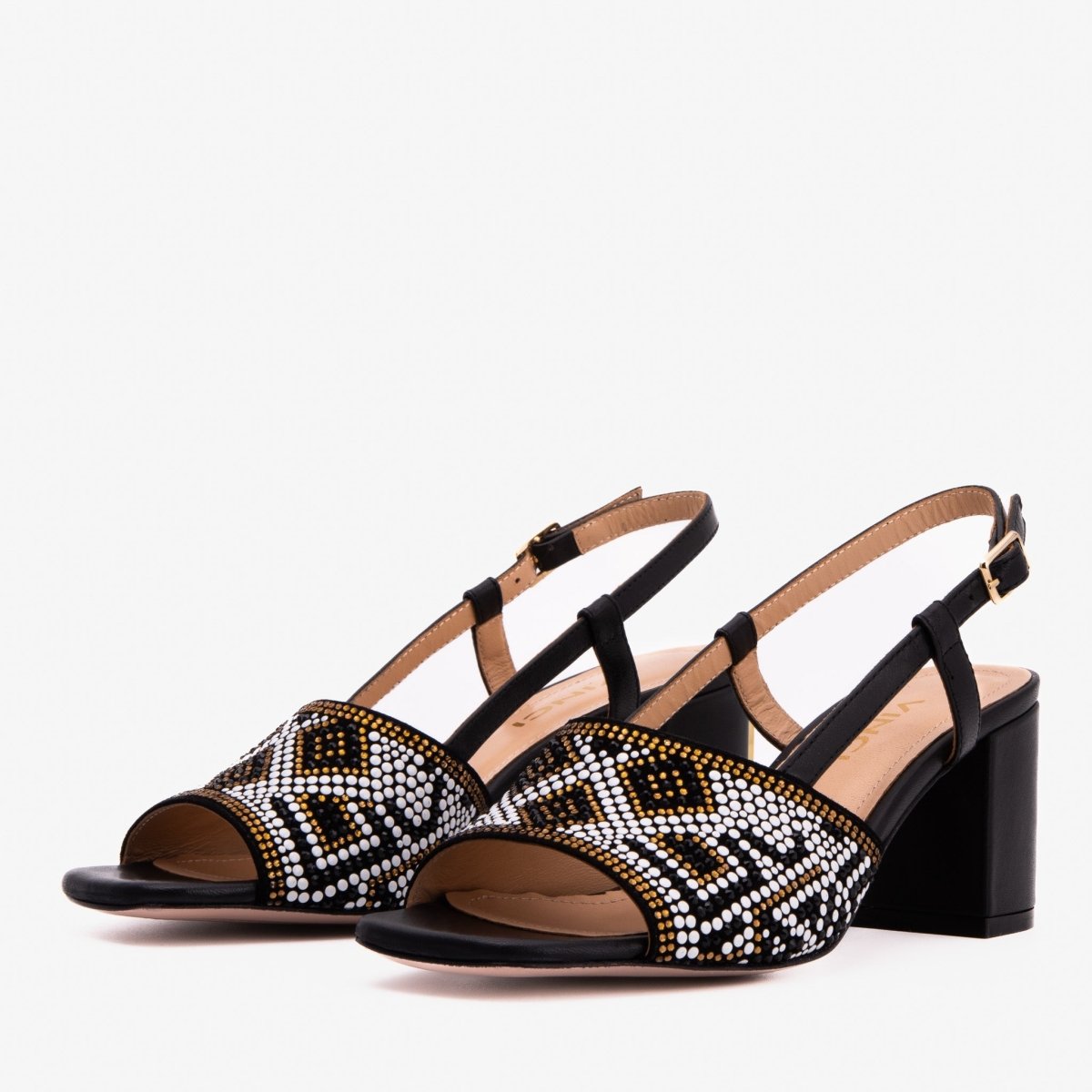 The Nampula Black Leather Women Slingback Sandal - TLW Shoes