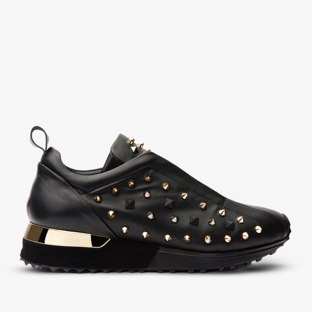 The Infanta Black Spike Leather Women Sneaker Limited Edition - TLW Shoes