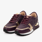 The Masal Purple Leather Women Sneaker - TLW Shoes