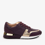 The Masal Purple Leather Women Sneaker - TLW Shoes