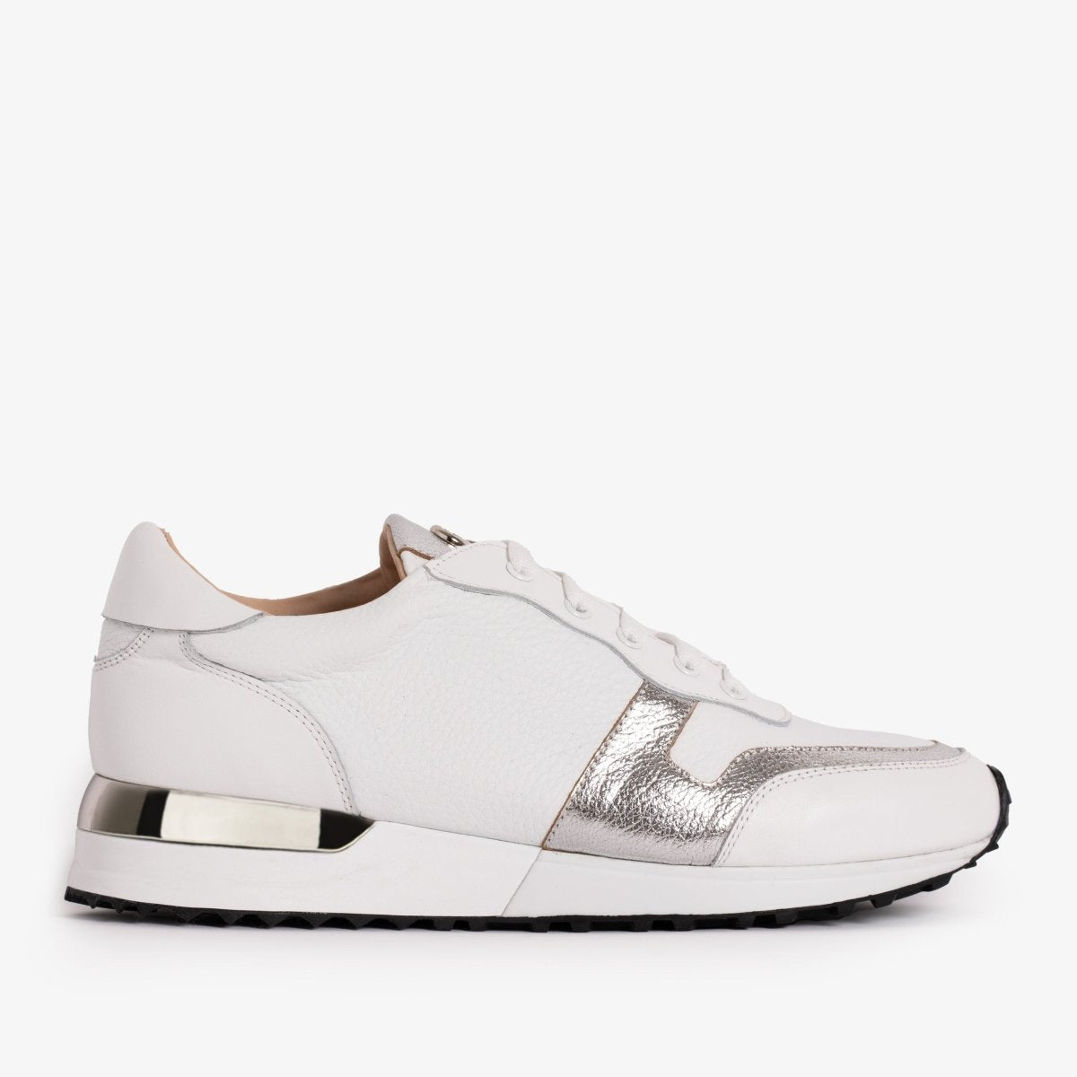 The Masal White Leather Women Sneaker - TLW Shoes