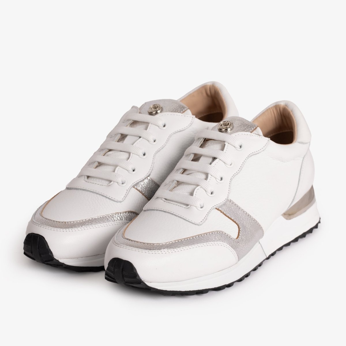 The Masal White Leather Women Sneaker - TLW Shoes