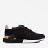 The Scarlet Black Leather Women Sneaker - TLW Shoes