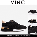 The Scarlet Black Leather Women Sneaker - TLW Shoes