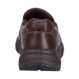 Drew Match Men's Slip - on Casual Shoe In Brown Pebbled Leather - TLW Shoes