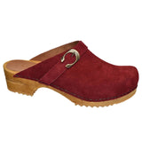 Sanita Hedi Womens Clog In Dark Red - TLW Shoes