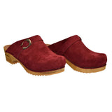 Sanita Hedi Womens Clog In Dark Red - TLW Shoes