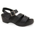 Sanita Sesso Womens Strappy Sandals In Black - TLW Shoes