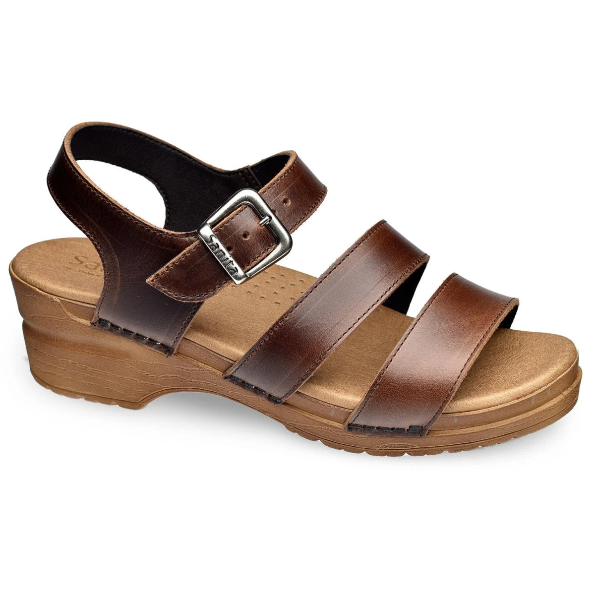 Sanita Sesso Womens Strappy Sandals In Brown - TLW Shoes