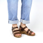 Sanita Sesso Womens Strappy Sandals In Brown - TLW Shoes