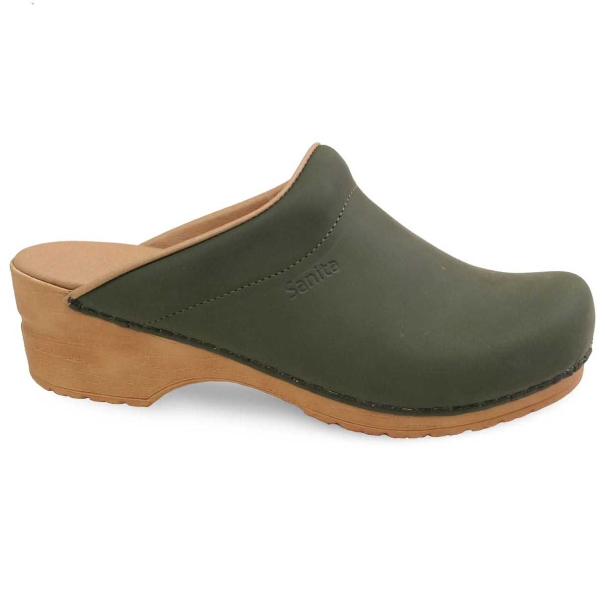 Sanita Ellis Women's Clog In Khaki - TLW Shoes