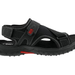 Drew Wander Men's Adjustable Sandal In Black Combo - TLW Shoes