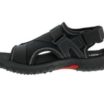 Drew Wander Men's Adjustable Sandal In Black Combo - TLW Shoes